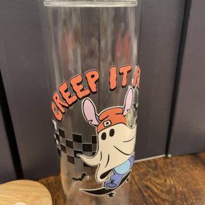 DOUBLE LID CREEP IT REAL TALL GLASS TUMBLER 20oz